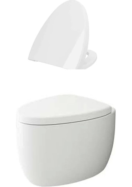 Bocchi Etna Asma Klozet + Bocchi Etna Klozet Kapağı Parlak Beyaz