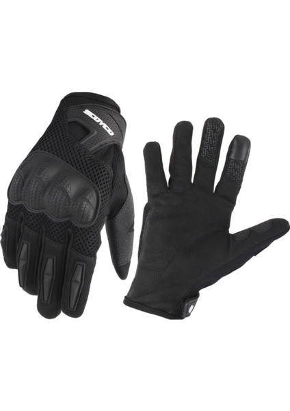 MC58 Korumalı Motosiklet Eldiveni Siyah