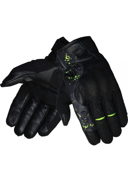 Aırtech Korumalı Motosiklet Eldiven Neon Sarı