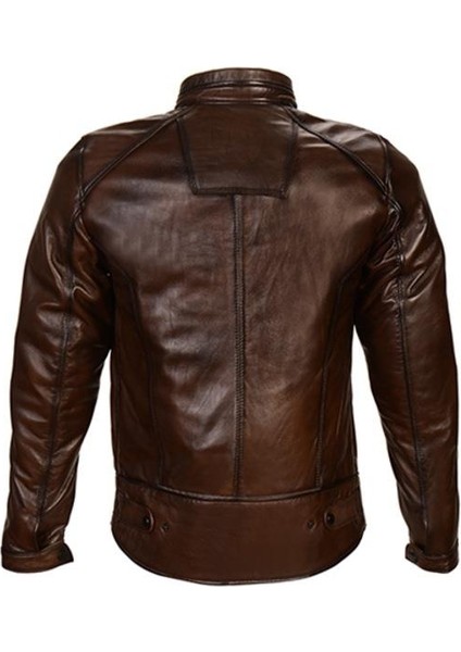 Deri Antik Kahve Motosiklet Mont fiyatları