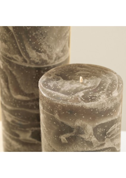 Marblo Sütun Mum 10 x 20 cm Bej fiyatları