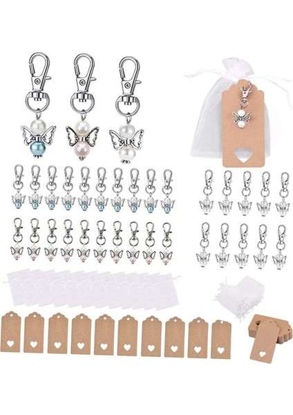 Melek Keychains 20 Set Angel Keyring Clips Hediye Çantaları Aksesuarlar (Yurt Dışından) fiyatları