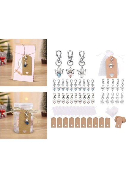 Melek Keychains 20 Set Angel Keyring Clips Hediye Çantaları Aksesuarlar (Yurt Dışından) indirimleri