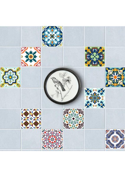 20 Adet Dıy Mozaik Duvar Fayans Çıkartmalar Bel Çizgi Duvar Çıkartmaları Mutfak Dekor # 1 20X20 cm (Yurt Dışından) fiyatları