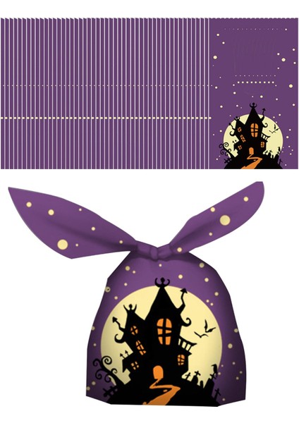 50PCS Cadılar Bayramı Şeker Çantaları Hediye Çantaları Karnaval Etkinlik Dekor Mor Için Depolama Çantası (Yurt Dışından) modelleri
