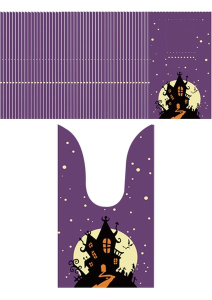 50PCS Cadılar Bayramı Şeker Çantaları Hediye Çantaları Karnaval Etkinlik Dekor Mor Için Depolama Çantası (Yurt Dışından) fırsatları