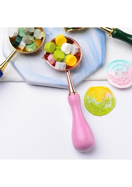 Ahşap Tutamak Balmumu Sızdırmazlık Kaşığı Damga Yapım Aracı Diy Harf Kartı Yapım Pembe (Yurt Dışından) modelleri