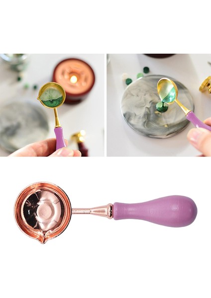 Ahşap Tutamak Balmumu Sızdırmazlık Kaşığı Damga Yapım Aracı Diy Harf Kartı Yapım Pembe (Yurt Dışından) fırsatları