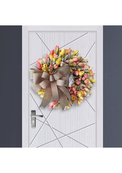 Ipek Çiçek Çelengi Dekoratif Hoş Geldiniz Açık Dış Mekan Pencere Dekoru 45CM (Yurt Dışından) fırsatları