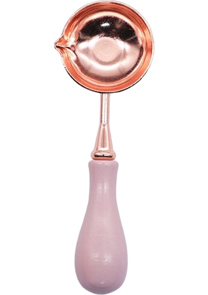 Ahşap Tutamak Balmumu Sızdırmazlık Kaşığı Damga Yapım Aracı Diy Harf Kartı Açık Pembe Yapmak (Yurt Dışından)