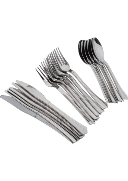 Tek Kullanımlık Plastik Çatal Bıçak Takımı 6 Adet (Yurt Dışından) fiyatları