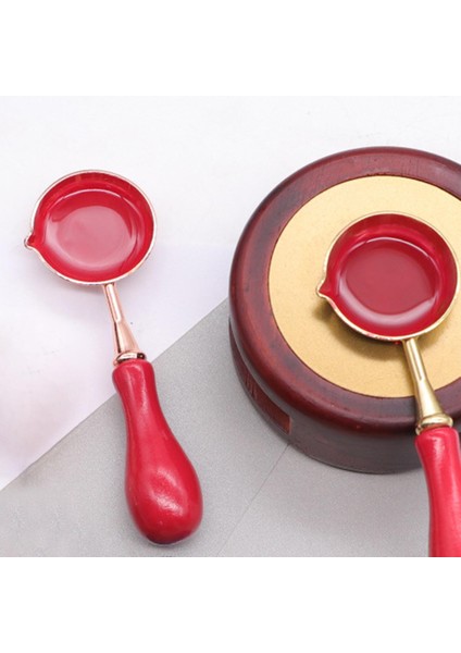 Balmumu Mühür Damgası Eritme Kaşık Balmumu Mühür Hediye Partisi Iyilikler Damga Yapıcı Kırmızı (Yurt Dışından) modelleri