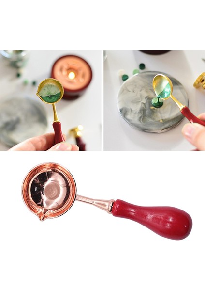 Balmumu Mühür Damgası Eritme Kaşık Balmumu Mühür Hediye Partisi Iyilikler Damga Yapıcı Kırmızı (Yurt Dışından) fırsatları