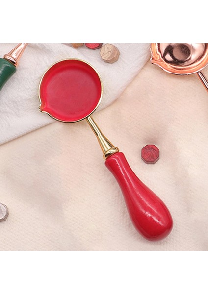 Balmumu Mühür Damgası Eritme Kaşık Balmumu Mühür Hediye Partisi Iyilikler Damga Yapıcı Kırmızı (Yurt Dışından) indirimleri