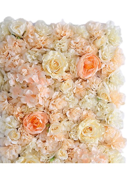 Yapay Çiçek Paneller Duvar Asılı Süsler Düğün Mekan Dekor Turuncu (Yurt Dışından) modelleri