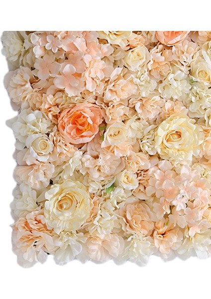 Yapay Çiçek Paneller Duvar Asılı Süsler Düğün Mekan Dekor Turuncu (Yurt Dışından) indirimleri