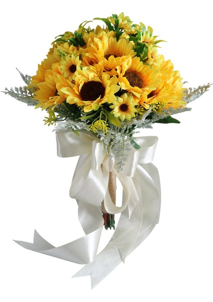 Yapay El Yapımı Düğün Buketleri Nedime Çiçeği Tutma (Yurt Dışından)