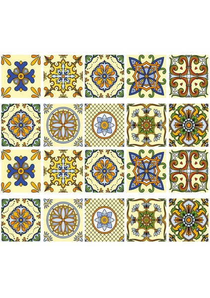 20PIECES 150 mm (6 Inç) Kare Karolar Için Kendi Kendine Yapışkan Mozaik Duvar Karo Çıkartmaları #2 (Yurt Dışından) modelleri