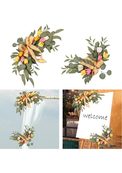 2pcs Düğün Kemeri Çiçekleri Düğün Ön Kapı Seçenek 6 B Için Yapay Çiçek Swag (Yurt Dışından) indirimleri