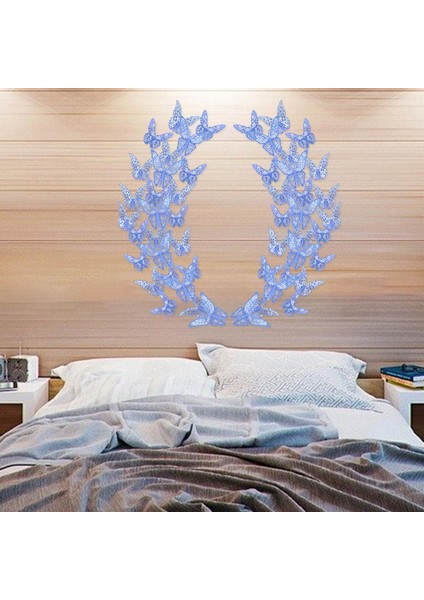 36PCS Kelebek Duvar Sticker Döviz Out Düğün Mavisi Için Vivid 3D Buzdolabı Sticker (Yurt Dışından) indirimleri