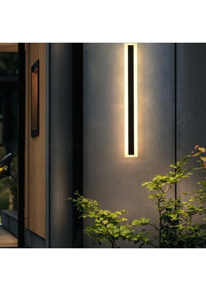 LED Duvar Monte Işık Fikstürü Dekoratif Lamba Açık Bahçe Backyard Için 60X9X4 cm Sıcak Işık (Yurt Dışından)