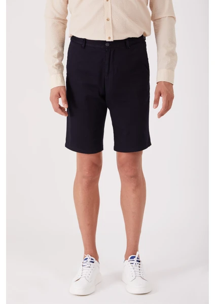 Lacivert Erkek Regular Fit Short