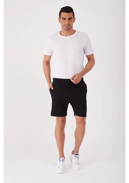 Siyah Erkek Regular Fit Short