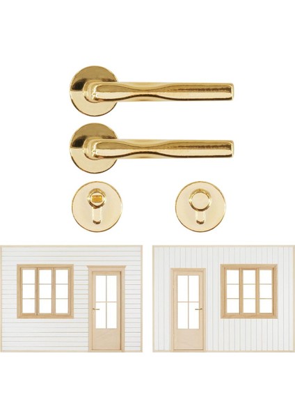 1/6 Minyatür Dollhouse Metal Tutma Kilidi Parçaları 4 Pc (Yurt Dışından) fiyatları