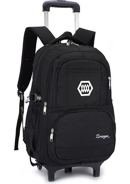 Tekerlekli Okul Çantası - Siyah (Yurt Dışından)