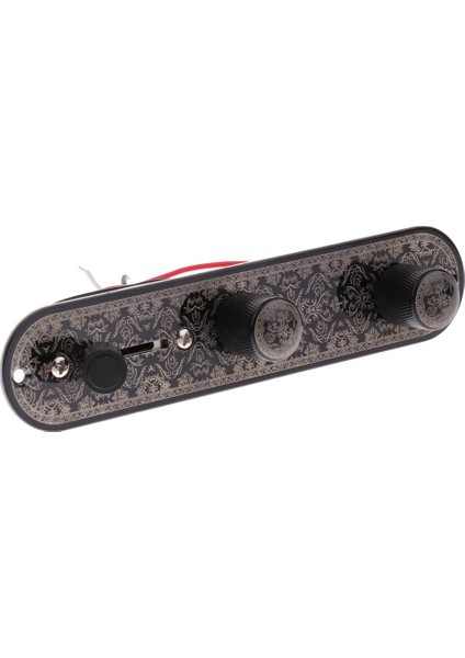 Ön Kablolu Kontrol Plakası 3 Yollu Anahtar Elektro Gitar Yedek Aksesuarı (Yurt Dışından)