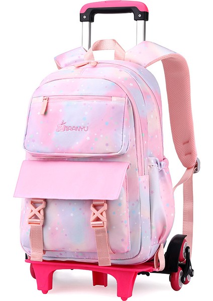 Çocuk Büyük Kapasiteli Tekerlekli Okul Çantası (Yurt Dışından)