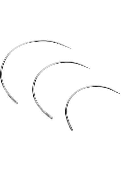 3 Adet C Tip Döşeme Halı Deri Tuval Için Iğne Dikiş 3 Pcs Aiguilles Courbées (Yurt Dışından)