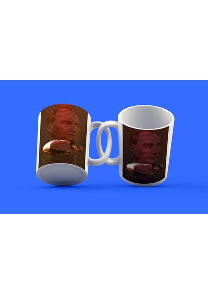 Atatürk Tasarımı Çay Kahve Kupası