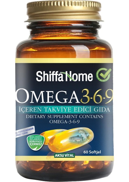 Shiffa Home Omega 3-6-9 1000mgx60 Softjel