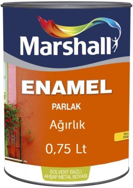 Enamel Parlak Sentetik Boya 0,75 Lt Sütlü Kahve