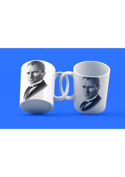 Atatürk Tasarımı Çay Kahve Kupası