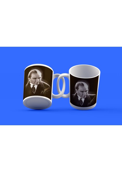 Atatürk Tasarımı Çay Kahve Kupası