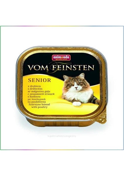 Vom Feinstein Senior Kümes Hayvanlı Yaşlı Kedi Yaş Mama 100 gr