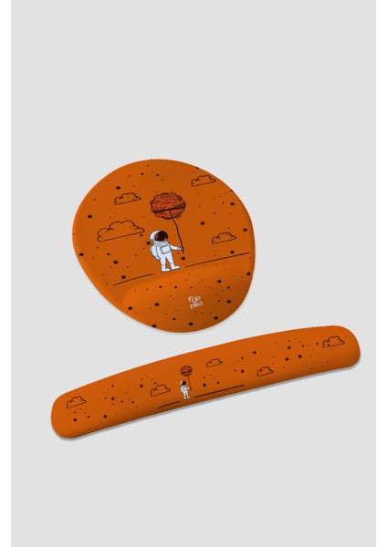 Space Astronot Mousepad ve Klavye Pedi Seti