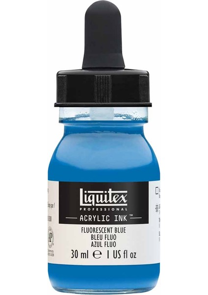 Professional Akrilik Mürekkep 30ML Fluorescent Blue 984