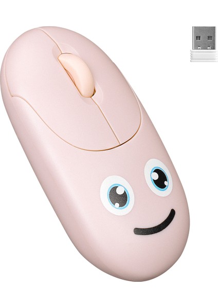 SM-26 FASHION 2.4Ghz Pembe Kabartmalı Kablosuz Mouse