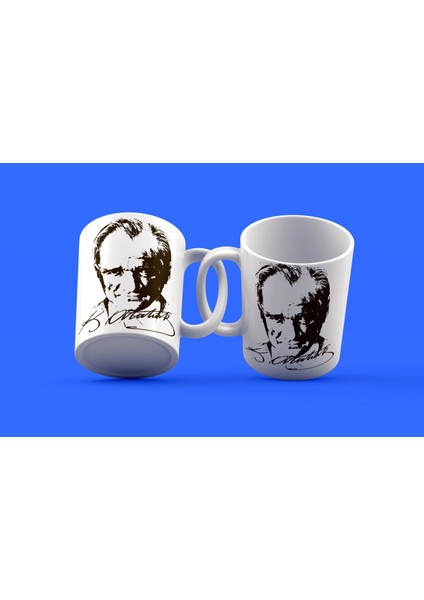 Atatürk Tasarımı Çay Kahve Kupası