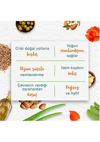 Herbals Besleyici El ve Vücut Kremi, Aloe Vera, Kış Kirazı, Nemlendirici, Yağsız, Su Bazlı