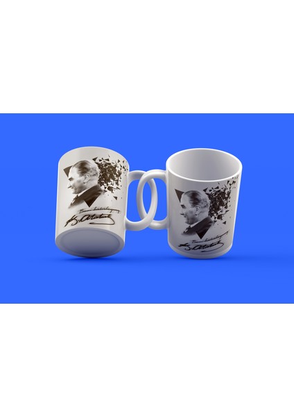 Atatürk Tasarımı Çay Kahve Kupası