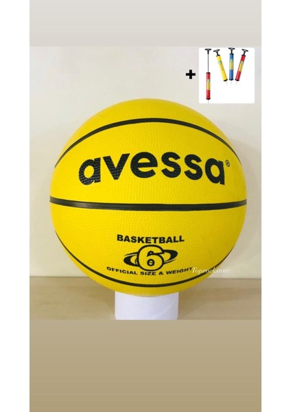 Top Rock Store Kauçuk Basketbol Topu 6 Numara + Pompa Hediyeli