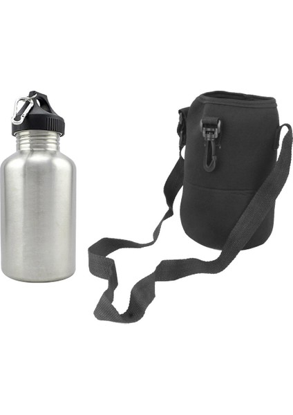2l Paslanmaz Çelik Spor Içecek Su Şişesi + Depolama ve Koruma Kılıfı (Yurt Dışından)