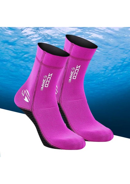 Neopren Dalış Wetsuit Çizmeler Yüzme Şnorkel Çorap Sıcak Gül Kırmızı S (Yurt Dışından) fırsatları