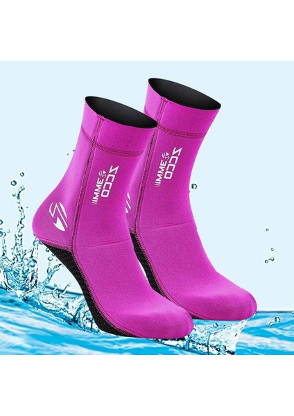 Neopren Dalış Wetsuit Çizmeler Yüzme Şnorkel Çorap Sıcak Gül Kırmızı S (Yurt Dışından) indirimleri