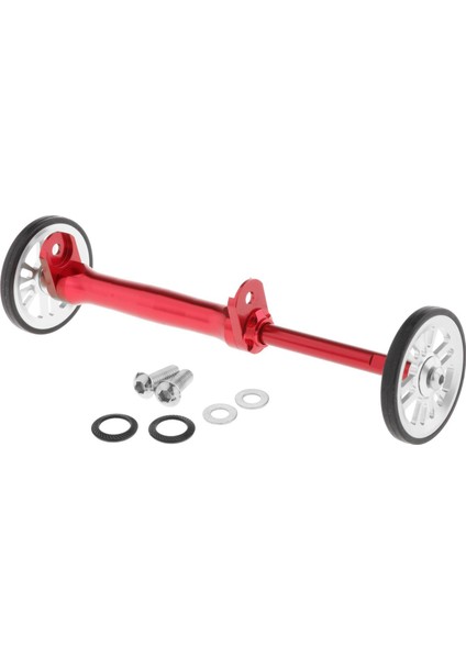 Katlanır Bisikletler Kolay Tekerlekler Spacers Kırmızı Gümüş ile Uzatma Çubuğu (Yurt Dışından)
