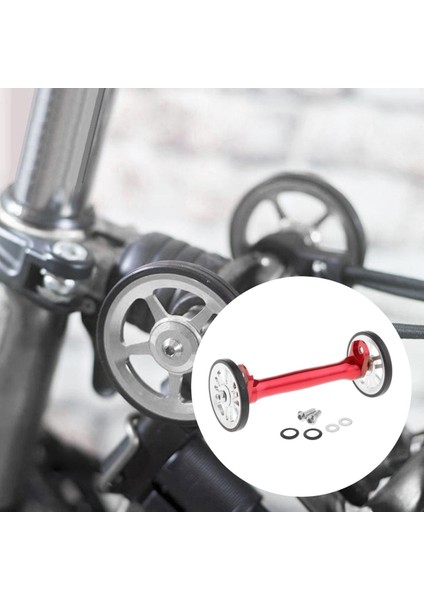 Katlanır Bisikletler Kolay Tekerlekler Spacers Kırmızı Gümüş ile Uzatma Çubuğu (Yurt Dışından) modelleri